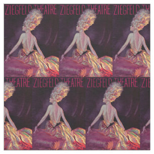 1927 Afdruk van het Ziegfeld Theater-programma Stof