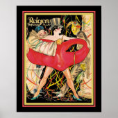 1927 Art Deco Reigen Cabaret Hoesje Poster (Voorkant)