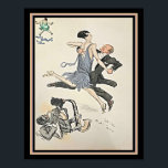 1927 Art Deco Tango Lithograaf Poster<br><div class="desc">1927 Art Deco Pochoir Lithograaf voor White Bottoms Tango.</div>