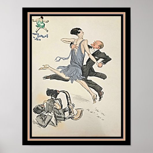 1927 Art Deco Tango Lithograaf Poster (Voorkant)