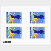 1927 Bremerhaven Duitsland Rechthoekige Sticker (Vel)