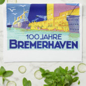 1927 Bremerhaven Duitsland Theedoek (Gevouwen)