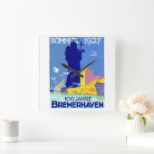 1927 Bremerhaven Duitsland Vierkante Klok (Huis)