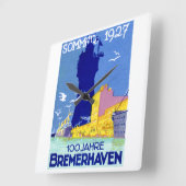 1927 Bremerhaven Duitsland Vierkante Klok (Hoek)