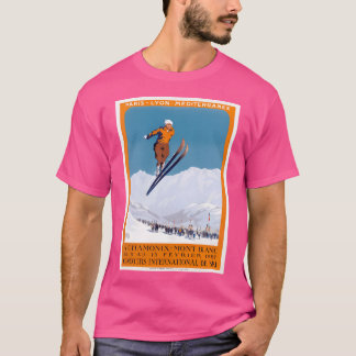 1927 Chamonix - Mont Blanc Frankrijk Skikampioensc T-shirt