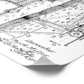 1927  Chiropractic Table Patent Art-afdrukken Poster (Hoek)