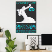 1927 Grafische Kunsten breiden Poster uit (Thuiskantoor)