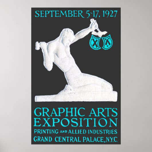 1927 Grafische Kunsten breiden Poster uit (Voorkant)