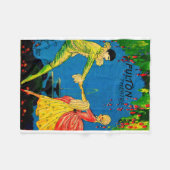 1927 Het Fulton Theater-programma dekt kunst Fleece Deken (Voorkant (Horizontaal))
