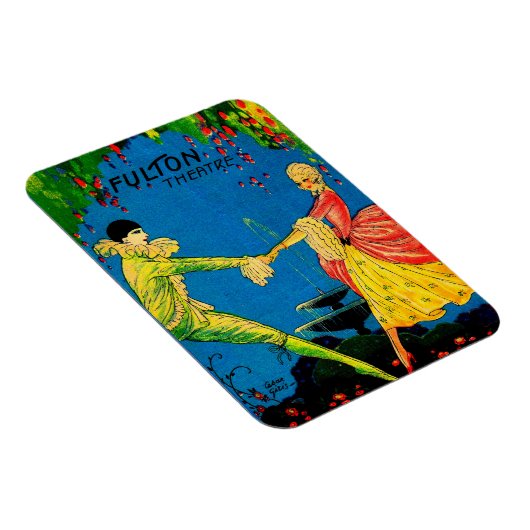 1927 Het Fulton Theater-programma dekt kunst Magneet (Rechterzijde)