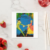 1927 Het Fulton Theater-programma dekt kunst Servetten (Insitu)