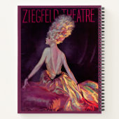 1927 Het Ziegfeld Theatre-programma omvat kunst Notitieboek (Achterkant)