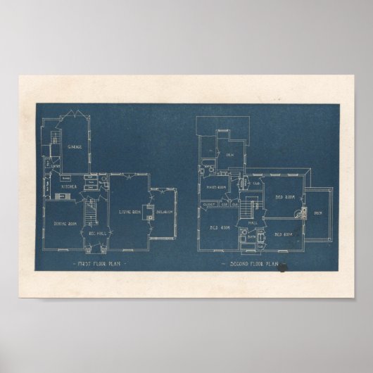  1927 House Design 10A7 Layout Print (Voorkant)