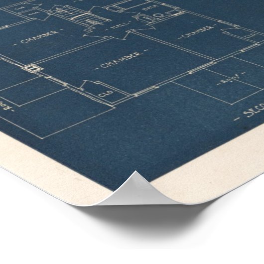 1927-huisontwerp 10A4-afdrukindeling Poster (Hoek)