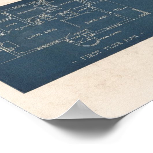  1927-huisontwerp 10A8 Afdrukindeling Poster (Hoek)