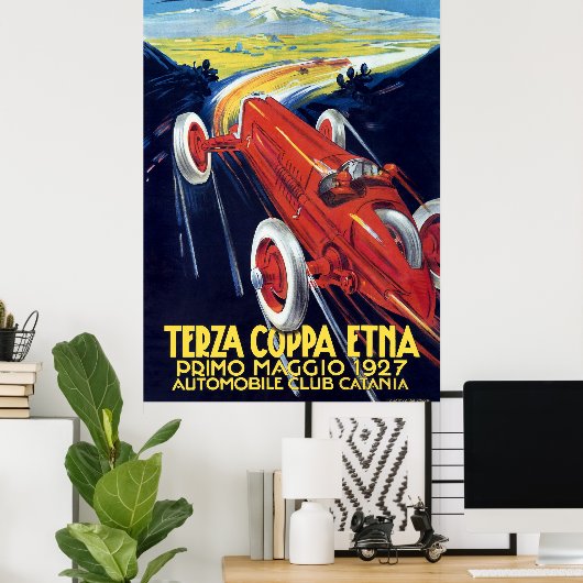 1927 ITALIË Coppa Etna Poster (Thuiskantoor)