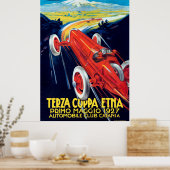 1927 ITALIË Coppa Etna Poster (Keuken)