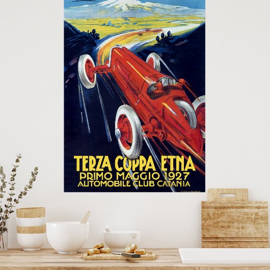1927 ITALIË Coppa Etna Poster (Keuken)