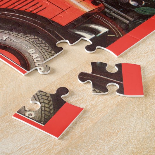 1927 Kelly-Springfield band en twee mannen met sig Legpuzzel (Zijkant)