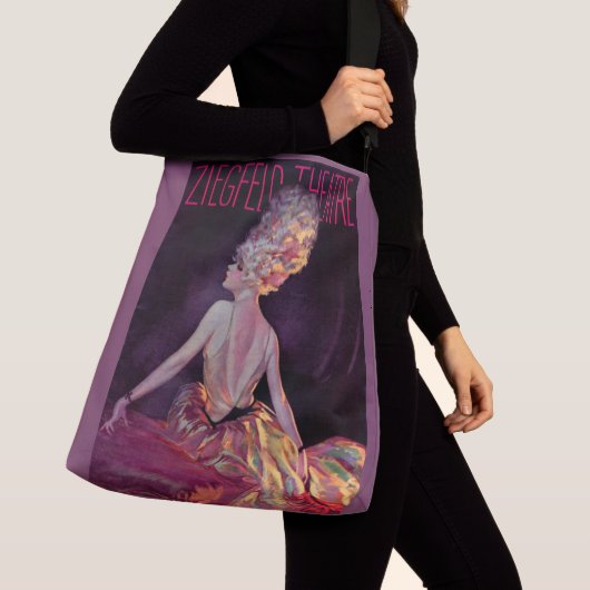 1927 Kunstprinten over Ziegfeld Crossbody Tas (Dichtbij)