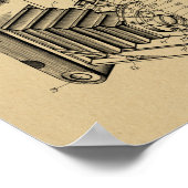 1927 Kunsttekenafdrukken voor camera-opvouwcamera Poster (Hoek)