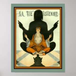 1927 La Vie Parisienne Buddha Hoesje Poster