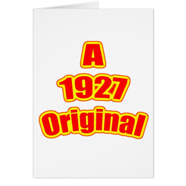 1927 Oorspronkelijk rood (Voorkant)