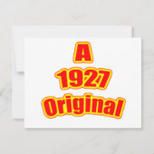 1927 Oorspronkelijk rood Kaart (Voorkant)