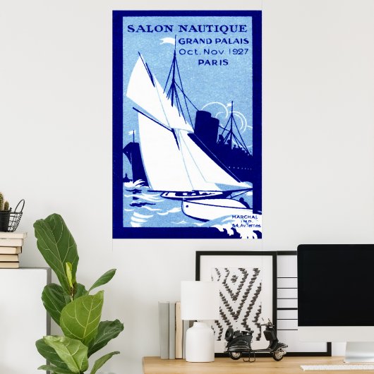 1927 Paris Boat Show Poster (Thuiskantoor)