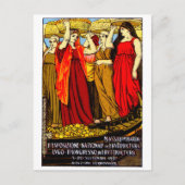 1927 Poster van de Italiaanse fruittelers Briefkaart (Voorkant)