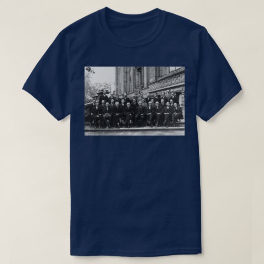1927 Solvay Conference on Quantum Mechanics 1 T-shirt (Design voorkant)