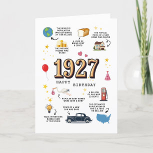 1927 Verjaardag Kaart voor opa