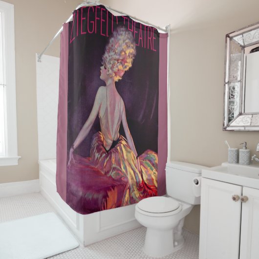 1927 Ziegfeld-theaterkunst Douchegordijn (In situ)