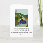 '1927MOTORCYCLING' KAART (Achterkant)