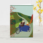 '1927MOTORCYCLING' KAART (Gele Bloem)