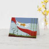 1927SWIMMING KAART (Gele Bloem)