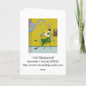 "1927TEADANCE" KAART (Achterkant)