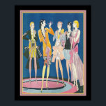 1928 Art Deco Flappers Print door Russell Patterso<br><div class="desc">Life Magazine flappers cover,  26 april 1928 door Russell Patterson.</div>