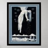 1928 Art Deco Snow Angel Poster (Voorkant)