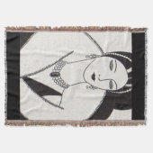 1928 art deco vrouw deken (Voorkant)