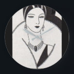 1928 art deco vrouw grote klok<br><div class="desc">Leuk,  hè? Uit een Ziegfeld-theaterprogramma uit 1928. (Ik verkoop ook objecten die gegraveerd zijn met het afbeelding van de cover van dat programma. Zoek Ziegfeld in mijn winkel.) Wil je meer oud zien? Hier is de Facebook-pagina voor mijn winkel: www.facebook.com En hier is mijn blog: www.fullservicebohemian.blogspot.com</div>