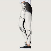 1928 art deco vrouw leggings (Links)