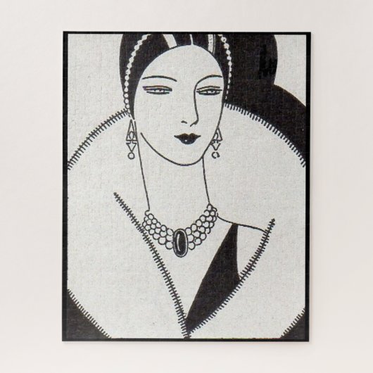 1928 art deco vrouw legpuzzel (Verticaal)