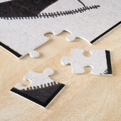 1928 art deco vrouw legpuzzel (Zijkant)