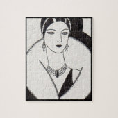 1928 art deco vrouw legpuzzel (Verticaal)