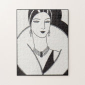 1928 art deco vrouw legpuzzel (Verticaal)