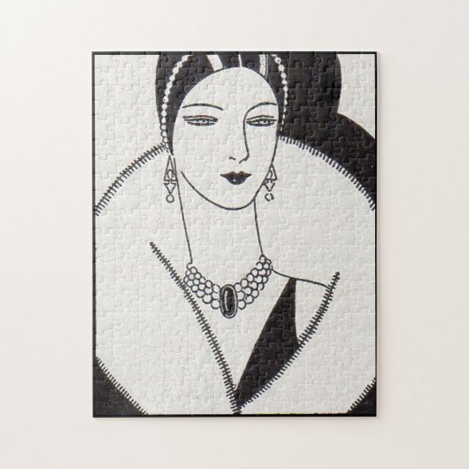 1928 art deco vrouw legpuzzel (Verticaal)