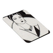 1928 art deco vrouw magneet (Rechterzijde)