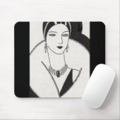 1928 art deco vrouw muismat (Met muis)