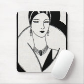1928 art deco vrouw muismat (Met muis)
